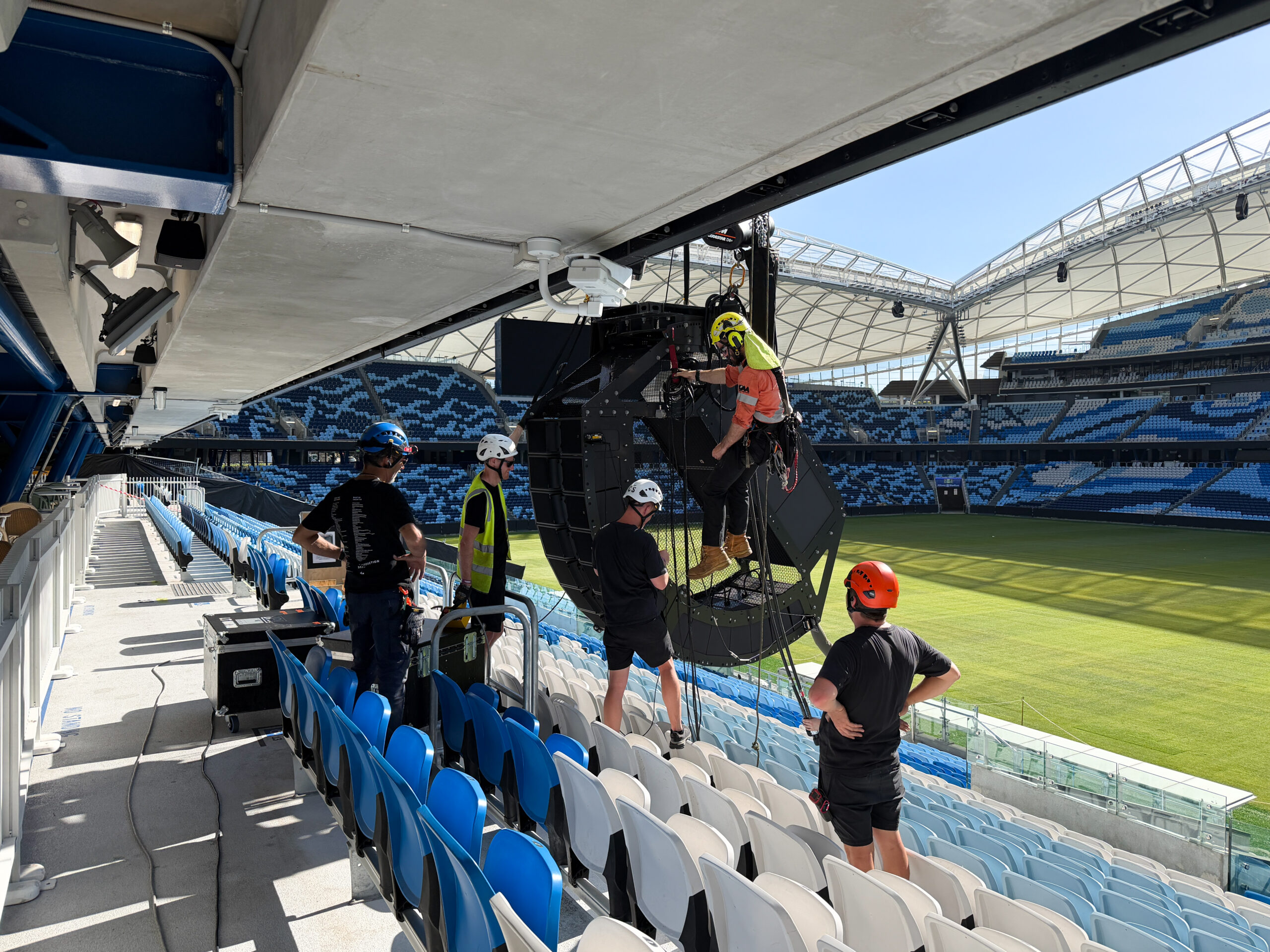 Audio installation at Sydney’s Allianz Stadium